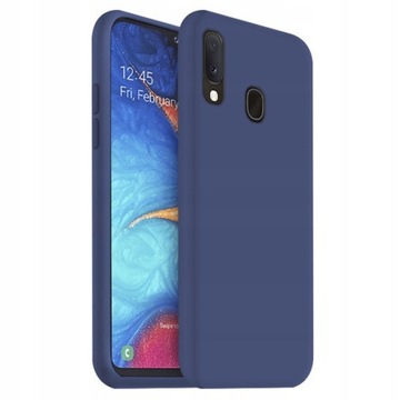 Silikonowe Etui Case Samsung Galaxy A20e + SZKŁO