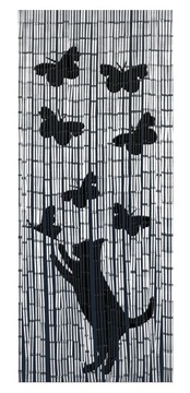 ZASŁONA BAMBUSOWA DO DRZWI KOT zasłonka 90x200cm