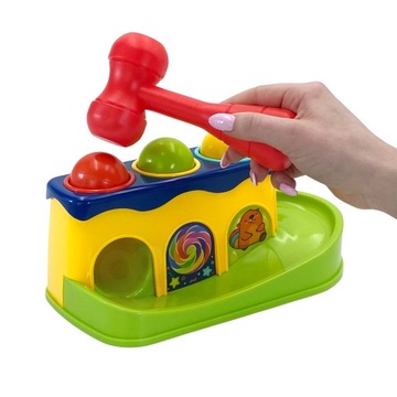 WBIJAK PRZEBIJANKA WBIJANKA GRA ZRĘCZNOŚCIOWA MONTESSORI MŁOTEK WOOPIE