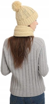 ЗИМНЯЯ ШАПКА, ЭЛЕГАНТНЫЙ ШАРФ, ПЕРЧАТКИ