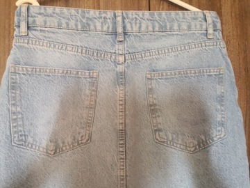 PLUM The Label SPÓDNICA DENIM dżinsowa niebieska L 40