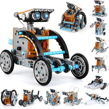 Zestaw robota solarnego 13-1 STEM: zestaw do eksperymentów edukacyjnych