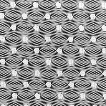 Штора 350х250 Юлита, белая, декорированная точками, на люверсах Ф10.