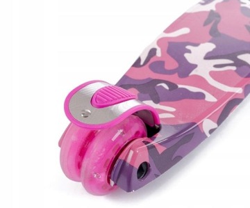 ТРЕХКОЛЕСНЫЙ БАЛАНСОВЫЙ САМОКАТ ДЛЯ ДЕТЕЙ LED ГРАФФИТИ 60 КГ РОЗОВЫЙ