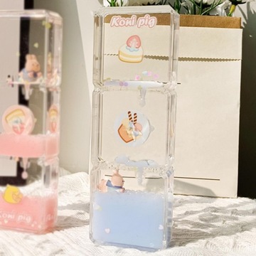 Жидкие песочные часы с плавным ходом и таймером.