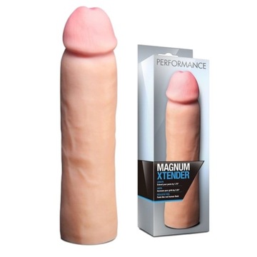 Cielista Przedłużka na penisa - Magnum - 21,5 cm, realistyczna - Blush