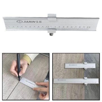 Linijka do obróbki drewna z narzędziem do ustawiania prowadnicy Precyzyjny stop aluminium 20 cm
