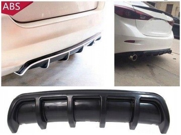 ДИФФУЗОР УНИВЕРСАЛЬНАЯ ЮБКА ЗАДНИЙ БАМПЕР 66 см СПОЙЛЕР SHARK ТЮНИНГ