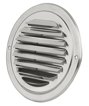 Czerpnia - wyrzutnia ścienna nierdzewna ELA 125mm