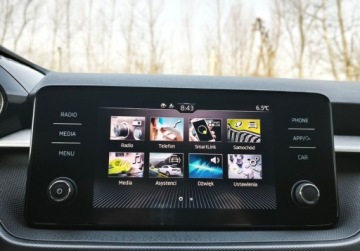 Skoda Fabia IV 1.0 TSI 110KM 2022 Skoda Fabia Ambition, Apple CarPlay, Czujniki parkowania, Salon Polska, zdjęcie 24