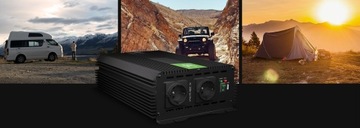 Автомобильный преобразователь PRO GreenCell инвертор 12В 2000Вт 4000Вт USB для грузовика