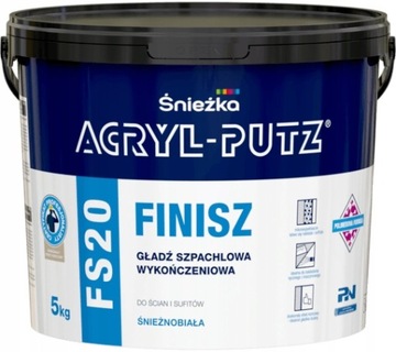 ŚNIEŻKA GŁADŹ SZPACHLOWA FS20 WYKOŃCZENIOWA 5KG