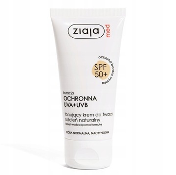 ZIAJA MED SPF 50+ tonujący krem do twarzy 50 ml