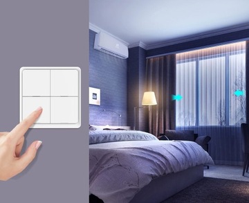 Пульт ДУ Переключатель 12 сцен 4 кнопки ZigBee Tuya