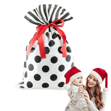 WOREK ŚWIĄTECZNY TORBA NA PREZENT TOREBKA 20X30 CM