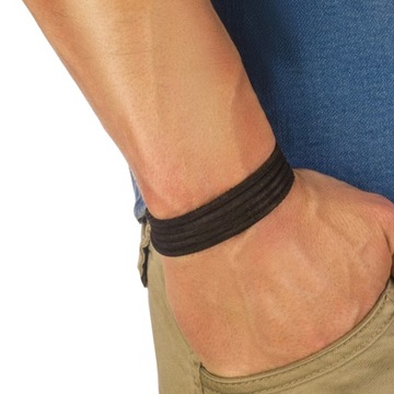 КОЖАНЫЙ БРАСЛЕТ МУЖСКОЙ РЕГУЛИРУЕМЫЙ - SURF PATROL AUSTRALIA КОРИЧНЕВАЯ РЕЗЬБА