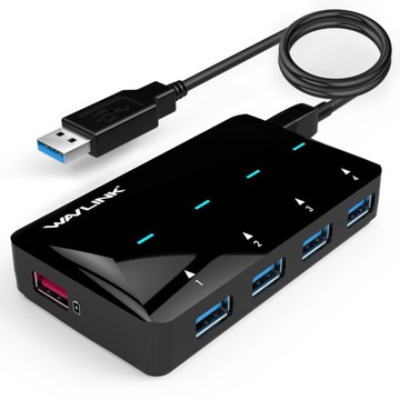 WAVLINK WL-UH3042P1 USB3.0 4-Port Hub 2.4A Fast Charging Adapter for Keyboa