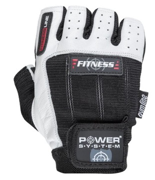 POWER-SYSTEM RĘKAWICZKI FITNESS-WHITE BLACK-L