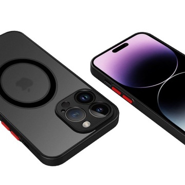 ЧЕХОЛ ДЛЯ IPHONE 15 PRO ЗАЩИТА КАМЕРЫ, СОВМЕСТИМЫЙ С MAGSAFE - ЧЕРНЫЙ