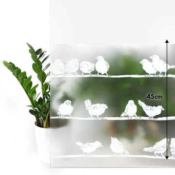Оконная фольга для птиц, декоративная защита от статического электричества, прилипающая к стеклу
