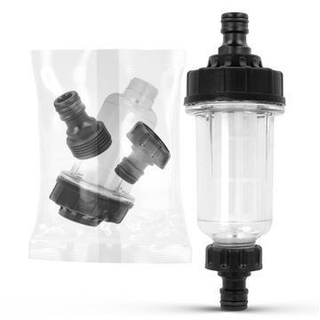 FILTR WODY DO MYJEK CIŚNIENIOWYCH KARCHER K3 K4 K7 + 2x PRZYŁĄCZE WĘŻA 3/4”