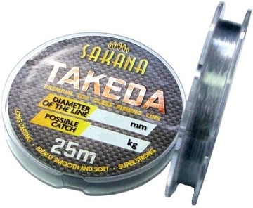 ŻYŁKA PRZYPONOWA SAKANA TAKEDA 0,18mm 9,0kg 25m