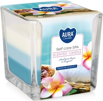 PARAFINOWA Świeca ŚWIECZKA ZAPACHOWA 32H 170G BISPOL SELF CARE SPA