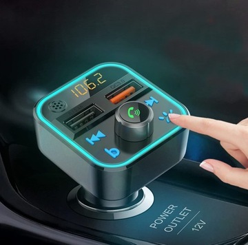 FM-ПЕРЕДАТЧИК BLUETOOTH-ПЛЕЕР С МИКРОФОНОМ QC БЫСТРОЕ ЗАРЯДНОЕ УСТРОЙСТВО USB