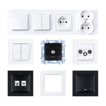 КРЫШКА НА 10 РАМОК SIMON МАТОВЫЙ ЧЕРНЫЙ CPS.01/49