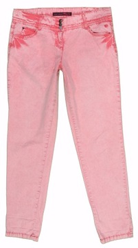 TOM TAILOR różowe spodnie damskie CHINO 40