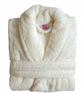 ANDROPOL ПЛОТНЫЙ ТЕПЛЫЙ ЭЛЕГАНТНЫЙ ЖЕНСКИЙ ХАЛАТ БЕЗ КАПЮШОНА HOTEL SPA L