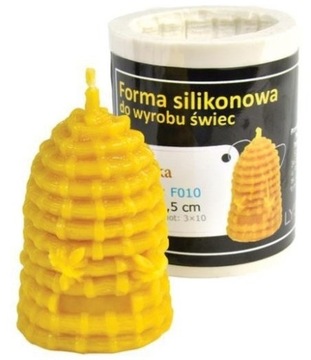 Forma silikonowa do świec z wosku Kószka Łysoń