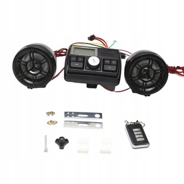 MOTOCYKLOWE GŁOŚNIKI STEREO Z WYŚWIETLACZEM LCD