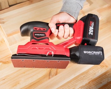 АККУМУЛЯТОРНАЯ ШЛИФОВАЛЬНАЯ МАШИНА 20 В + 2 АККУМУЛЯТОРА