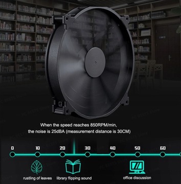 Корпусный вентилятор большого объема Phanteks F200SP 200 мм, черный