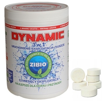 Tabletki do szamba ZIBIO + DYNAMIC Tłuszcze 3w1