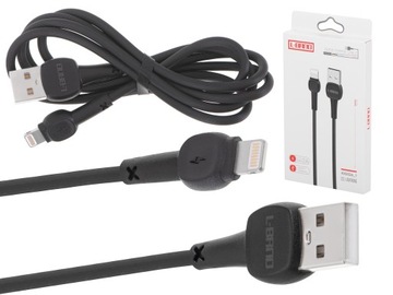 Kabel szybkie ładowanie Lightning czarny