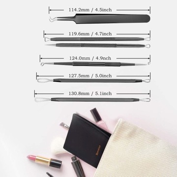 НАБОР ЛОЖЕК ДЛЯ УДАЛЕНИЯ ЧЕРНОВ, 6 ЭЛЕМЕНТОВ