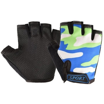 Children's Cycling Half-finger Gloves Boys Student High Elasticity Sports S