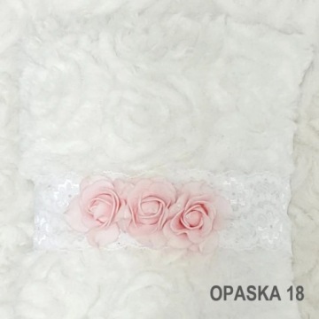 Пов'язка Для Хрещення для дівчинки біла Пов'язка 18 86 Angelino