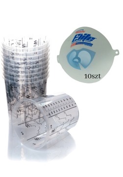 Kubki lakiernicze z podzialka 400ml,sitko 190m
