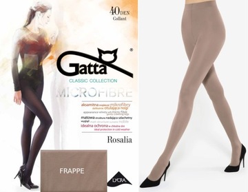 Rajstopy Gatta Rosalia 40 den mikrofibra FRAPPE- 4