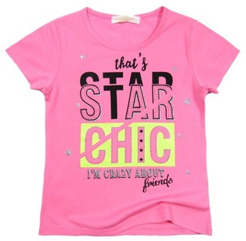 ФУТБОЛКА для девочек с коротким рукавом 064 CHIC 18.ru