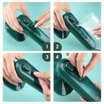 RĘCZNE MINI ŻELAZKO PAROWE PRZENOŚNE DOMOWE TURYSTYCZNE BEZPRZEWODOWE