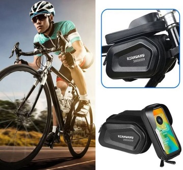 SAKWA TORBA ROWEROWA WODOODPORNA UCHWYT ETUI NA TELEFON NA RAMĘ SASZETKA