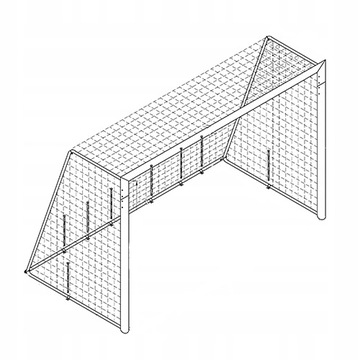 Siatka na bramkę 5 x 2 3mm Yakimasport zielona