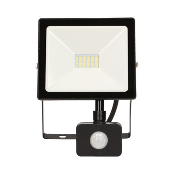 20W Naświetlacz LED+CZUJNIK RUCHU+ZMIERZCH 4000K,