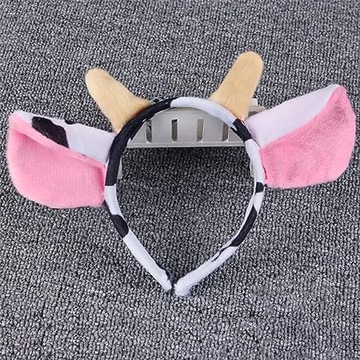 ПОВЯЗКА НА ГОЛОВУ С КОРОВЬИМИ УШАМИ ПОВЯЗКА ДЛЯ ВОЛОС