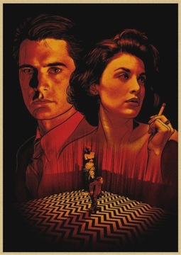 Plakat na płótnie Twin Peaks plakaty filmowe Moder