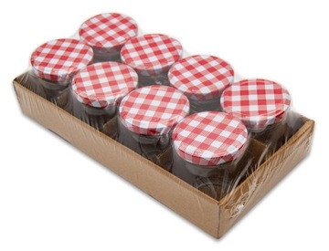 8x баночка стеклянная банка для консервирования, маринования меда, варенья 200 мл